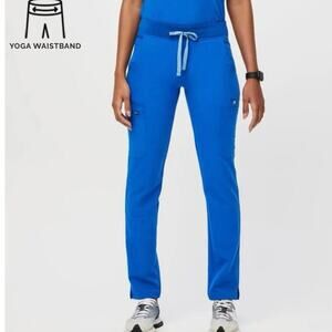 NWT FIGS Yola Skinny Scrub Pants Royal Blue Nurse Doctor Medical Plus Size 2XL